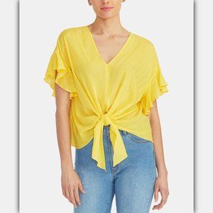 RACHEL Rachel Roy Zinnia Tie-Front Top